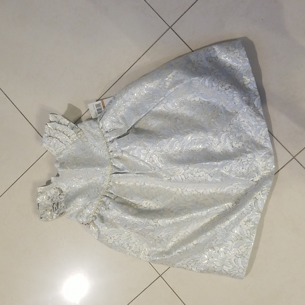 Girls Dress Laura Ashley size 3T blue/gold